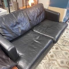 60万ACTUS本革3シーターソファ