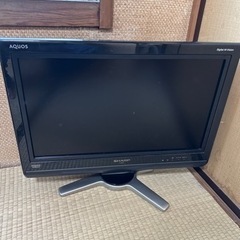 2008年製AQUOS20型テレビ リモコンなし