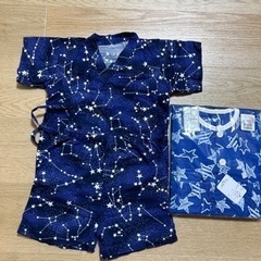 【ネット決済】甚平さんと長袖のパジャマセット　95cm