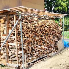◉薪ストーブに軽トラ1台分
