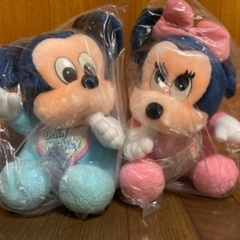 ぬいぐるみ BABY MickeyとBABY Minnie