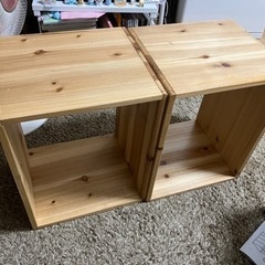 木製ボックス　コーヒーテーブル