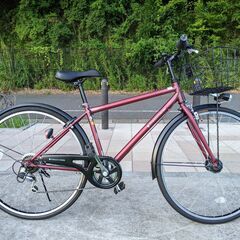 カゴ付きクロスバイク　27インチ　DORACO CROSS（ドラコクロス）　6段変速　オートライト　美品