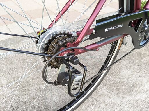 カゴ付きクロスバイク27インチDORACO CROSS（ドラコクロス）6段  