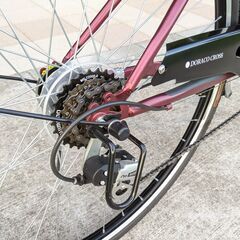 カゴ付きクロスバイク　27インチ　DORACO CROSS（ドラコクロス）　6段変速　オートライト　美品