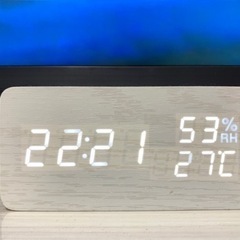 時計 デジタル 温度計 湿度計