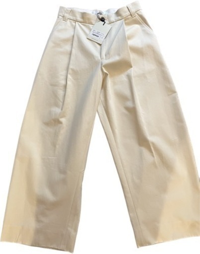 スタジオニコルソン SORTE VOLUME PLEAT PANTS CREAM S