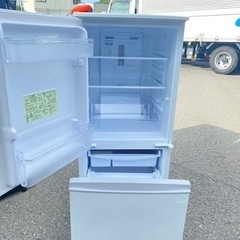 福岡市内配送無料　シャープ ２ドア冷凍冷蔵庫 SJ-14E3-KW