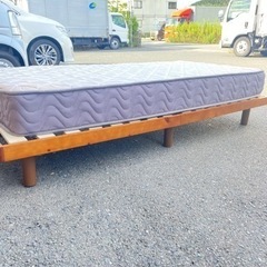 配送設置可能　シングルベッドマットレス付き