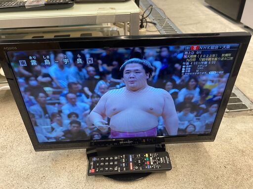 ☆中古￥9,800！【目玉商品！】SHARP　19インチ液晶テレビ　家電　2019年製　2T-C19AD型　【BI114】