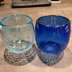 【美品】琉球グラス　セット売り　ブルー　青　水色