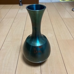 銅製　花瓶　剛章作