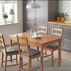 IKEA ヨックモック　ダイニングテーブルセット（引き取りに来てくださる方） 引取り限定】IKEA ヨックモック テーブル&チェア セット 引取り限定