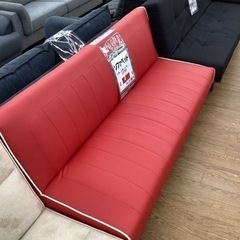 KI-65【新入荷 アウトレット】ソファベッド 赤