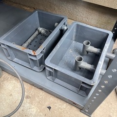 多段連結オーバーフロー循環水槽セット 中古品