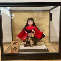【ネット決済・配送可】日本人形　寿宝作　雛人形　ケース人形