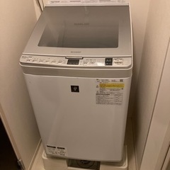 シャープ　洗濯機　乾燥機付　8キロサイズ