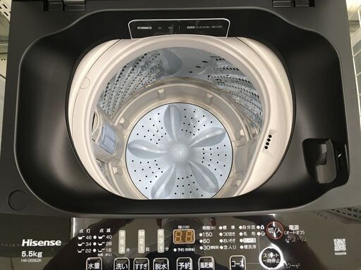 Hisense 5.5kg 全自動洗濯機 HW-G55E2K 2022年製 中古