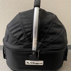 Air buggy for dog  SMサイズ ブラック ペットバギー (ペット キャリー)