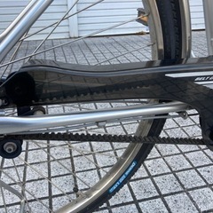 【26インチ自転車】パナソニック製ベルト式　内装5段変速　LEDオートライト付　前タイヤ、チューブ新品❗️リヤ耐摩耗タイヤ使用❗️　若林自転車　膳所店　SALE中❗️