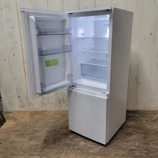 11/23 終 SHARP/シャープ 179L ノンフロン冷凍冷蔵庫 2022年製 付け替えどっちもドア/ナノ低温脱臭触媒 SJ-D18J-W 動作確認済 菊E