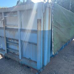 中古10t 電動天蓋付アームロールコンテナ▽千葉市内直接引き取りのみ▽