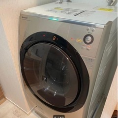 シャープ 【ヒートポンプ乾燥機能付き】 ドラム式洗濯乾燥機2014年製