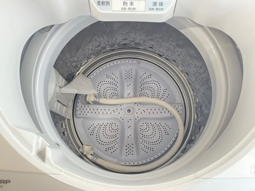 ■美品■SHARP/シャープ■全自動電気洗濯機■標準洗濯容量7.0kg/風乾燥4.0kg■2022年製■ES-GV7G-P 通電確認済み