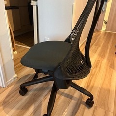 ハーマンミラー　セイルチェア　黒　前傾機能なし