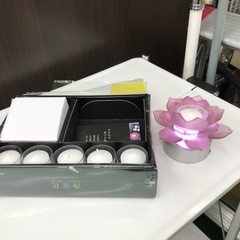 【お彼岸】浄蓮花/電池式ローソク　※電池別売り