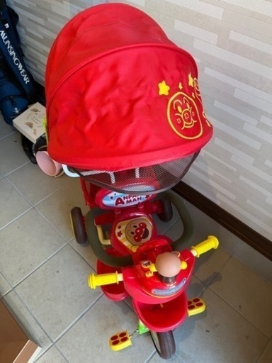 アンパンマン  デラックスⅡ ブザー付き　おでかけ三輪車