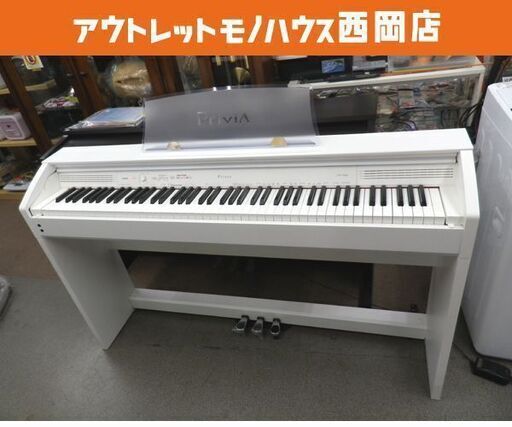 CASIO 電子ピアノ Privia 2014年製 PX-760WE ホワイトウッド調 88鍵盤