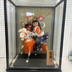 【C-924】五月人形 ケース飾り　馬乗り 中古 激安 子ども