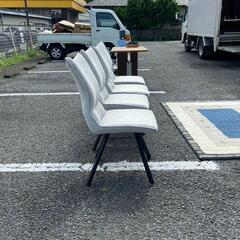 ポアレ ダイニングチェア 4脚セット アイボリー