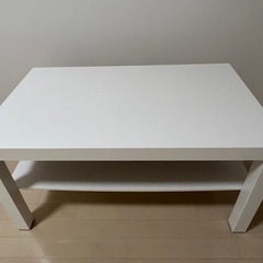 【値下げしました】IKEAローテーブル(ホワイト)90cm