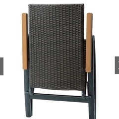 新品ディノス ガーデン デッキチェア2脚セット 折りたたみ アウトレット品