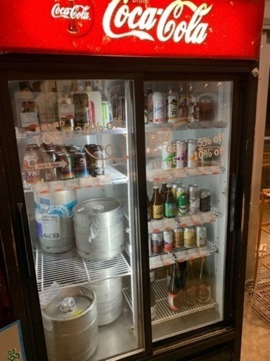 アメリカ輸入品！コカコーラ冷蔵ショーケース！値下げ □希少 Coca