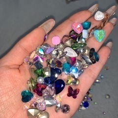 業務用ネイルパーツ ストーン ガラス人造宝石