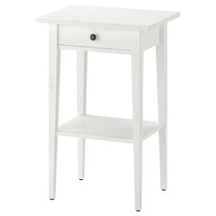 【IKEA】HEMNES ヘムネス サイドテーブル（ホワイトステイン）