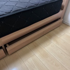 （取引先決定しました。）ダブルベッドマットレス付き(※取りに来ていただける方)