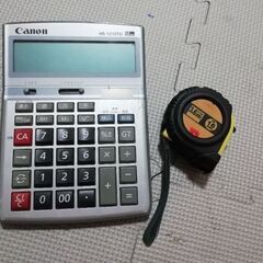 Canon　キャノンの電卓+3.6Ｍメジャー