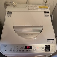 SHARP 洗濯機　乾燥機付き　ES-TX5E