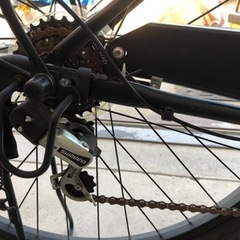 WONKA 27型 6段変速 マットブラック 太タイヤ 通学通勤に❗️