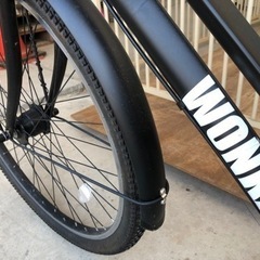 WONKA 27型 6段変速 マットブラック 太タイヤ 通学通勤に❗️