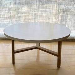 コーヒーテーブル　ローテーブル　木製　大理石風　フランフラン
