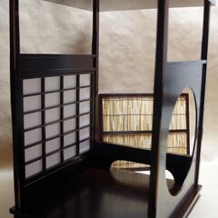 H48㎝吉野棚 茶道具 組立式 四方棚 紙箱