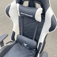 配送可能　GXTRACE ゲーミングチェア １６５度リクライニング機能 ハイバック テレワーク椅子 PCチェア (White)