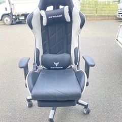 配送可能　GXTRACE ゲーミングチェア １６５度リクライニング機能 ハイバック テレワーク椅子 PCチェア (White)