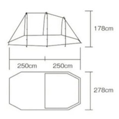 新品未使用　ノースイーグル アーチ2ルームテント 2ルームテント