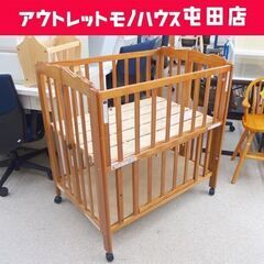 折りたたみミニベビーベッド 大和屋 パタン キャスター付き 折畳み
